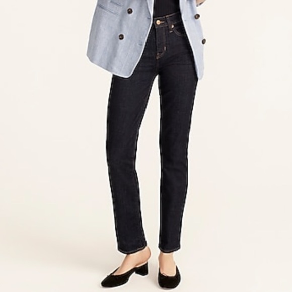 J. Crew Denim - J crew petite 9” vintage slim straight jeans resin wash